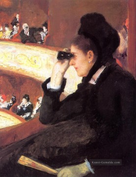 Mary Cassatt Werke - Am Francais a Sketch aka An der Oper Mütter Kinder Mary Cassatt